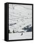 Skier at Jackson Hole Ski, Jackson Hole, Wyoming, United States of America, North America-Kimberly Walker-Framed Stretched Canvas