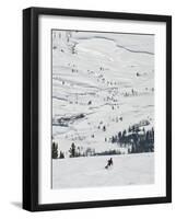 Skier at Jackson Hole Ski, Jackson Hole, Wyoming, United States of America, North America-Kimberly Walker-Framed Photographic Print