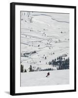 Skier at Jackson Hole Ski, Jackson Hole, Wyoming, United States of America, North America-Kimberly Walker-Framed Photographic Print