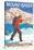 Skier Carrying Snow Skis, Mount Baker, Washington-Lantern Press-Stretched Canvas