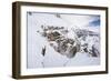 Skier Drops Into Corbet's Couloir In-Bounds At Jackson Hole Mountain Resort-Jay Goodrich-Framed Photographic Print