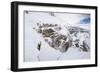 Skier Drops Into Corbet's Couloir In-Bounds At Jackson Hole Mountain Resort-Jay Goodrich-Framed Photographic Print