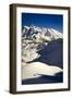 Skier Drops Into Mazama Bowl In Late Afternoon Light With Mount Shuksan In The Distance-Jay Goodrich-Framed Photographic Print