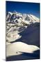 Skier Drops Into Mazama Bowl In Late Afternoon Light With Mount Shuksan In The Distance-Jay Goodrich-Mounted Photographic Print