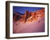 Skier Enjoys Alpenglow, Cedar Breaks National Monument, Utah, USA-Howie Garber-Framed Premium Photographic Print