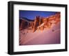 Skier Enjoys Alpenglow, Cedar Breaks National Monument, Utah, USA-Howie Garber-Framed Photographic Print