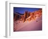 Skier Enjoys Alpenglow, Cedar Breaks National Monument, Utah, USA-Howie Garber-Framed Photographic Print