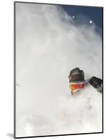 Skier in deep powder at Alta, Utah-Lee Cohen-Mounted Photographic Print