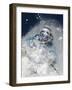 Skier in deep powder snow-Lee Cohen-Framed Photographic Print