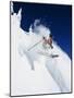 Skier in Powder at Big Mountain Resort, Whitefish, Montana, USA-Chuck Haney-Mounted Photographic Print