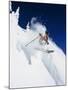 Skier in Powder at Big Mountain Resort, Whitefish, Montana, USA-Chuck Haney-Mounted Photographic Print