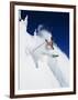 Skier in Powder at Big Mountain Resort, Whitefish, Montana, USA-Chuck Haney-Framed Photographic Print