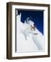 Skier in Powder at Big Mountain Resort, Whitefish, Montana, USA-Chuck Haney-Framed Photographic Print