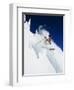 Skier in Powder at Big Mountain Resort, Whitefish, Montana, USA-Chuck Haney-Framed Photographic Print