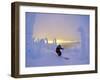 Skier in Snowghosts at Big Mountain Resort in Whitefish, Montana, USA-Chuck Haney-Framed Photographic Print