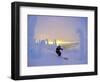 Skier in Snowghosts at Big Mountain Resort in Whitefish, Montana, USA-Chuck Haney-Framed Photographic Print