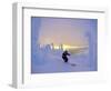 Skier in Snowghosts at Big Mountain Resort in Whitefish, Montana, USA-Chuck Haney-Framed Photographic Print