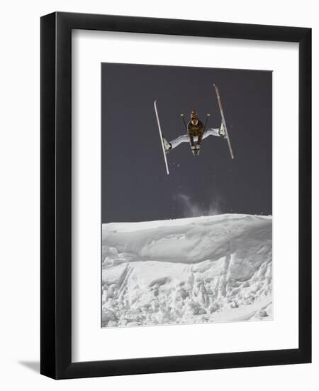 Skier Jumping, USA-Michael Brown-Framed Premium Photographic Print