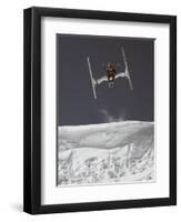 Skier Jumping, USA-Michael Brown-Framed Photographic Print