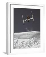 Skier Jumping, USA-Michael Brown-Framed Photographic Print