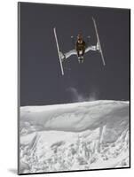 Skier Jumping, USA-Michael Brown-Mounted Photographic Print