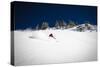 Skier Makes Some Powder Turns In The Backcountry Near Mt Baker Ski Area-Jay Goodrich-Stretched Canvas