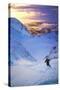 Skier on Mountain Slope-null-Stretched Canvas