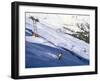 Skier on Slopes Above Village of Solden in Tirol Alps, Tirol, Austria-Richard Nebesky-Framed Photographic Print