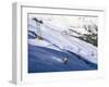 Skier on Slopes Above Village of Solden in Tirol Alps, Tirol, Austria-Richard Nebesky-Framed Photographic Print