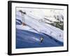 Skier on Slopes Above Village of Solden in Tirol Alps, Tirol, Austria-Richard Nebesky-Framed Photographic Print