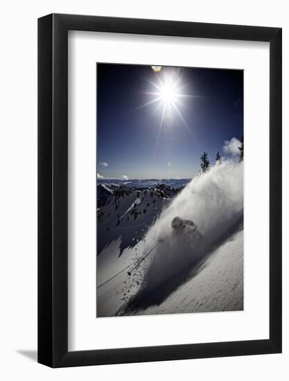 Skier Parker Cook at Snowbird, Utah-Adam Barker-Framed Photographic Print