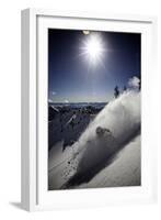 Skier Parker Cook at Snowbird, Utah-Adam Barker-Framed Photographic Print