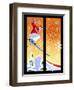 Skier Powder-Larry Hunter-Framed Giclee Print