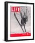 Skier Riding the Chair Lift at Sun Valley Ski Resort, March 8, 1937-Alfred Eisenstaedt-Framed Photographic Print