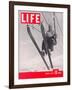 Skier Riding the Chair Lift at Sun Valley Ski Resort, March 8, 1937-Alfred Eisenstaedt-Framed Photographic Print