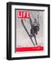 Skier Riding the Chair Lift at Sun Valley Ski Resort, March 8, 1937-Alfred Eisenstaedt-Framed Photographic Print