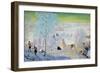 Skiers, 1919-Boris Mikhailovich Kustodiev-Framed Giclee Print