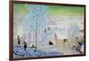 Skiers, 1919-Boris Mikhailovich Kustodiev-Framed Giclee Print