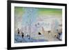 Skiers, 1919-Boris Mikhailovich Kustodiev-Framed Giclee Print