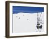 Skiers Being Carried on a Chair Lift to the Back Bowls of Vail Ski Resort, Vail, Colorado, USA-Kober Christian-Framed Photographic Print