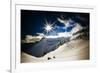 Skiers Collect their Gear and Get Ready for Another Run in the Mt Baker Backcountry of Washington-Jay Goodrich-Framed Photographic Print