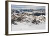 Skiers descend from the top of Marmolada in the Dolomites, Italy, Europe-Alex Treadway-Framed Photographic Print