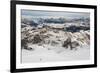 Skiers descend from the top of Marmolada in the Dolomites, Italy, Europe-Alex Treadway-Framed Photographic Print