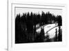 Skiers Hike A Ridgeline In The Jackson Wyoming Backcountry To Practice For The Powder 8 Competition-Jay Goodrich-Framed Photographic Print