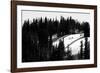 Skiers Hike A Ridgeline In The Jackson Wyoming Backcountry To Practice For The Powder 8 Competition-Jay Goodrich-Framed Photographic Print