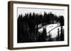 Skiers Hike A Ridgeline In The Jackson Wyoming Backcountry To Practice For The Powder 8 Competition-Jay Goodrich-Framed Photographic Print