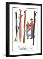 Skiers in Telluride, Colorado-null-Framed Art Print