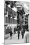 Skiers in Zermatt Town-null-Mounted Photographic Print