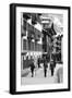 Skiers in Zermatt Town-null-Framed Photographic Print