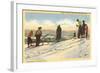 Skiers, Lake Placid, New York-null-Framed Art Print